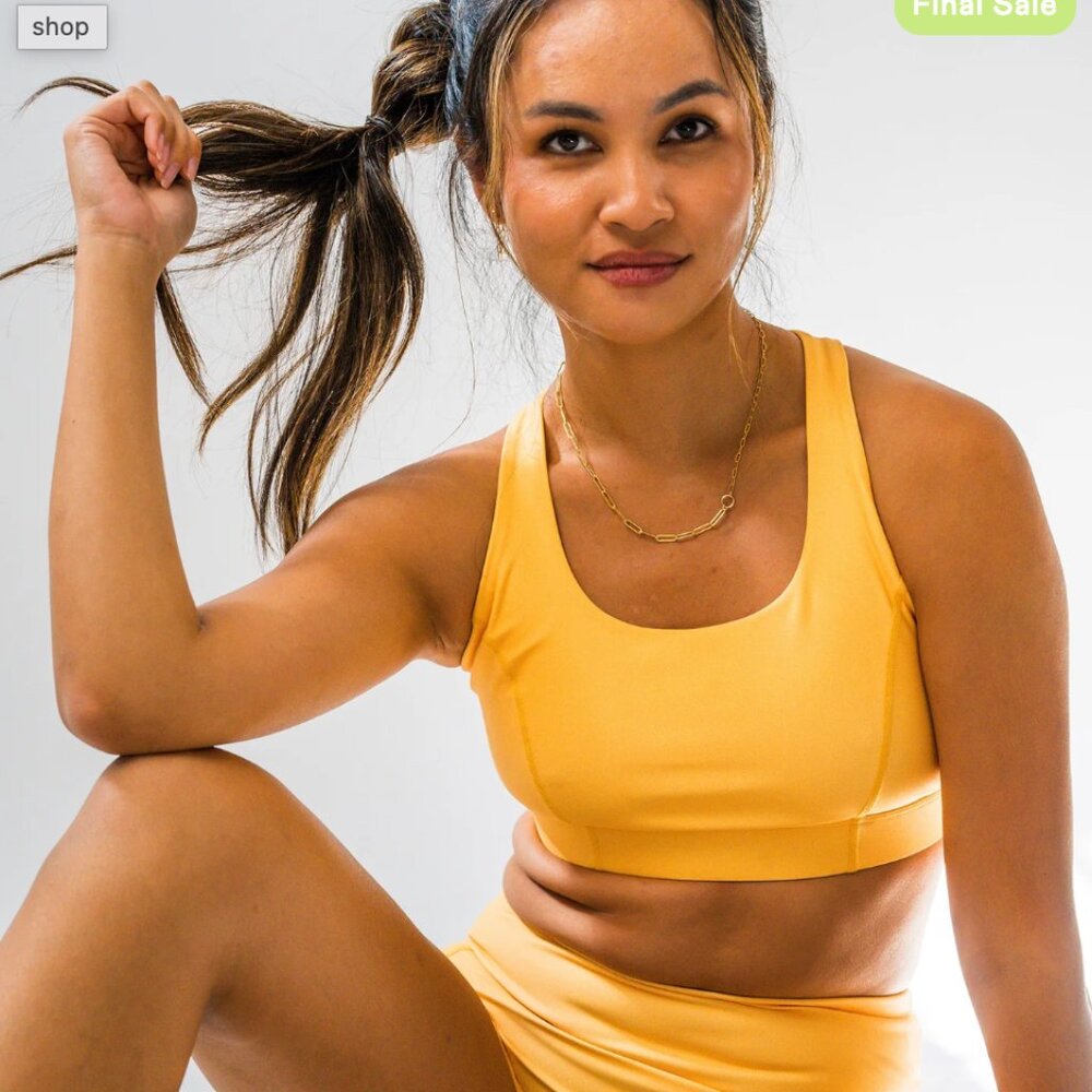 Cooldown running phone pocket Sports Bra